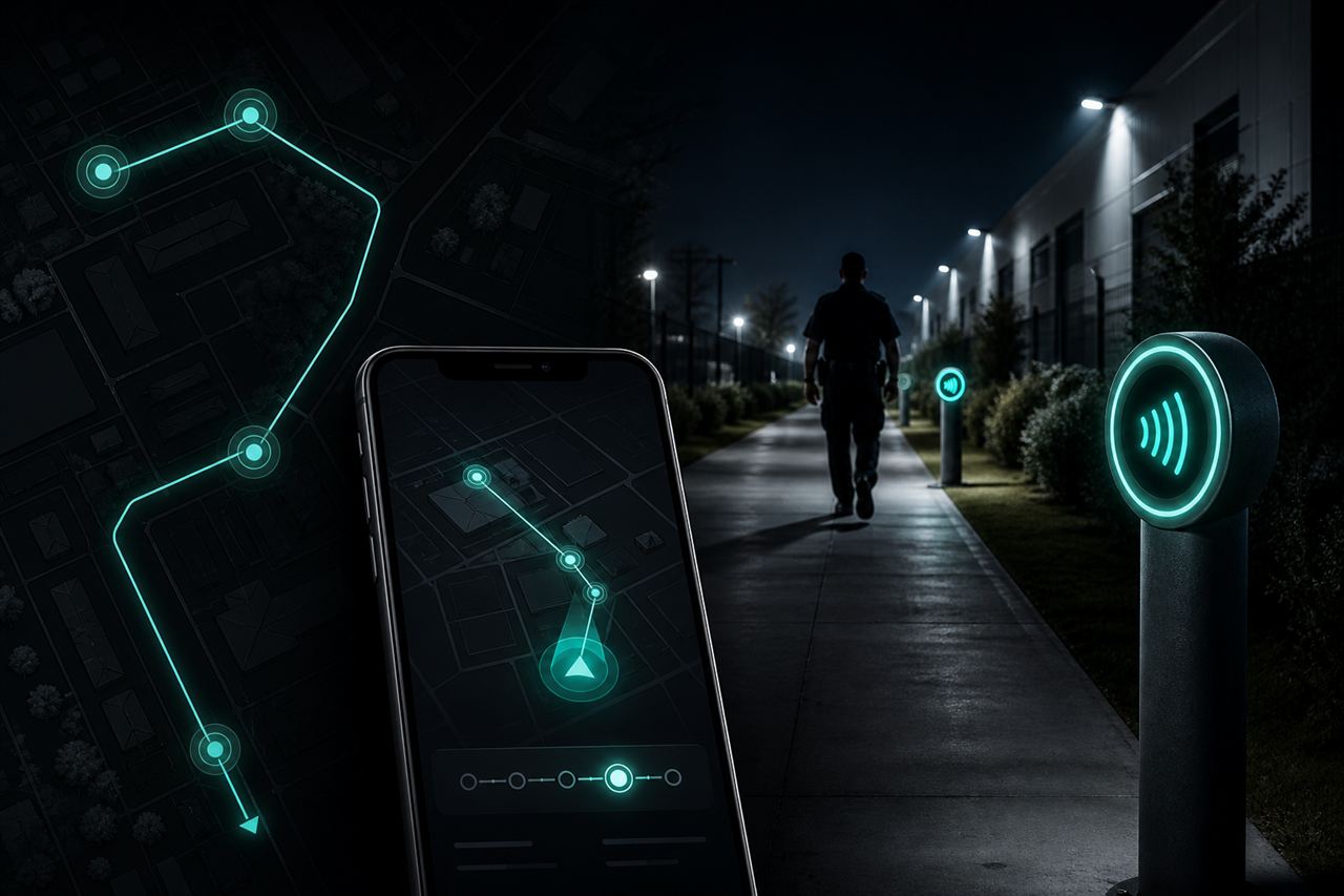 מערכת ניטור עמדות סיור עם מיקום ו־NFC