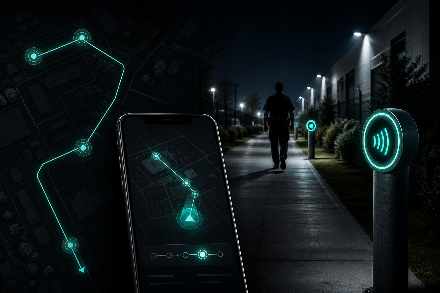 מערכת ניטור עמדות סיור עם מיקום ו־NFC